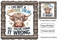 Funny 8X8 Topper With Humour Caption (WOOD SEVEN))