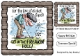 Funny 8X8 Topper With Humour Caption (WOOD EIGHT)