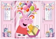 Pink Gatefold With Balloons & Peppa Pig (TWO)