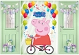 Green Gatefold With Balloons & Peppa Pig (SIX)