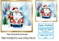 Lovely Santa In A VW Camper 7X7 Topper (ONE)
