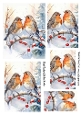 Lovely Robins In The Snow Pyramids (TWO)