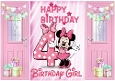 Pink Gatefold With Balloons & Minnie Mouse (4TH BIRTHDAY)