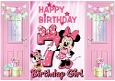 Pink Gatefold With Balloons & Minnie Mouse (7TH BIRTHDAY)