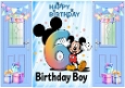 Blue Gatefold With Mickey Mouse (6THTH BIRTHDAY)