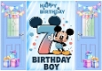 Blue Gatefold With Mickey Mouse (7THTH BIRTHDAY)