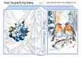 A5 Folded Book With Pretty Robins With Snow (THREE)