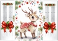 Christmas Gatefold With A Pretty Deer (THREE)