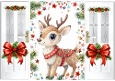 Christmas Gatefold With A Pretty Deer (FOUR)