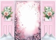 Pink Fantasy Christmas Wood Scene Gatefold (THREE)