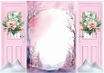 Pink Fantasy Christmas Wood Scene Gatefold (FOUR)