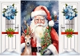 Lovely Santa With Deer, Christmas A5 Gatefold (TWO)