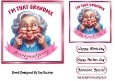 Grandma With Humour In The Pink 7X7 Topper (TWO)