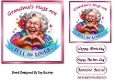 Grandma With Humour In The Pink 7X7 Topper (THREE)
