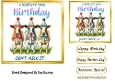 Funny Herd Of Cows With Humour 7X7 Gold Topper/Card Front