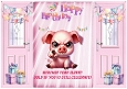 Fun Humour With A Pig A5 Pink Gatefold For Birthday (FUNNY)
