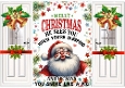 Santa With Funny Humour Gatefold For Christmas (THREE)