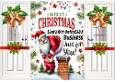 Santa With Funny Humour Gatefold For Christmas (FOUR)