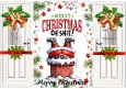 Santa With Funny Humour Gatefold For Christmas (FIVE)