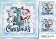 Lovely Baby Boys First Christmas Card 8x8 Toppers (TWO)