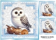 Lovely Christmas Animal On Blue Lace 8x8 (THREE)
