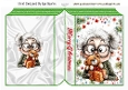 Lovely Gran With Christms Teddy Folded A5 Book (TWO)