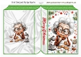 Lovely Gran With Christms Cookies Folded A5 Book (FOUR)
