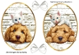 Cute Puppy/Kittens With Bows Toppers (ONE SET)