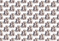 Cute Puppy/Kittens With Bows Backing Paper (SET FOUR)one
