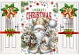 Lovely Gold Christmas Santa Gatefold  (TWO)