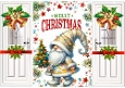 Lovely Gold Christmas Santa Gatefold (THREE)