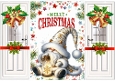 Lovely Gold Christmas Santa Gatefold (FOUR)