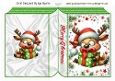 Funny Face Christms Reindeer Folded A5 Book (TWO)