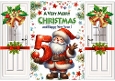 Lovely Gold Bells With Christmas Santa (AGE FIVE) Gatefold