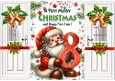 Lovely Gold Bells With Christmas Santa (AGE EIGHT) Gatefold