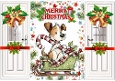 Cute Christmas Whimsical Puppy Gatefold (THREE)