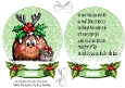 Snow Globe With Whimsical Xmas Pudding With Insert (ONE)