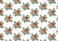 Holly With Berries, And Merry Christmas Backing Paper