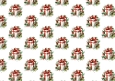 Christmas Gifts With Red Bows Backing Paper