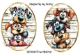 2 Funny Whimsical Dog Toppers