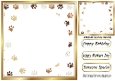 Paw Print Blank Insert 8x8 (ONE)