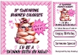 Moody Pig In The Pink With Humour 8X8