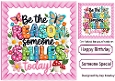 Be The Reason 8x8 Card Pink Frame