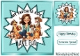 Dog Lover 8x8 Turq Funky Frame