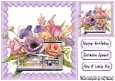 Purple Girlie Things Flowers, Makeup 8x8 In Frill Frame