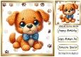 Cute Crochet Puppy In Paws 8x8 Frame