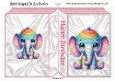 Lovely Crochet Pink Elephant, Folded Book