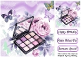 Pretty Purple Butterflies & Makeup 8x8 (ONE)