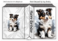 Lovely Black/White Border Collie Puppy Folded Book