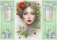 Lovely Lady With Green Leaves Gate Fold (TWO)